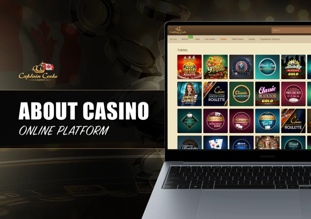 Information about the Canadian casino platform, its services and gaming environment